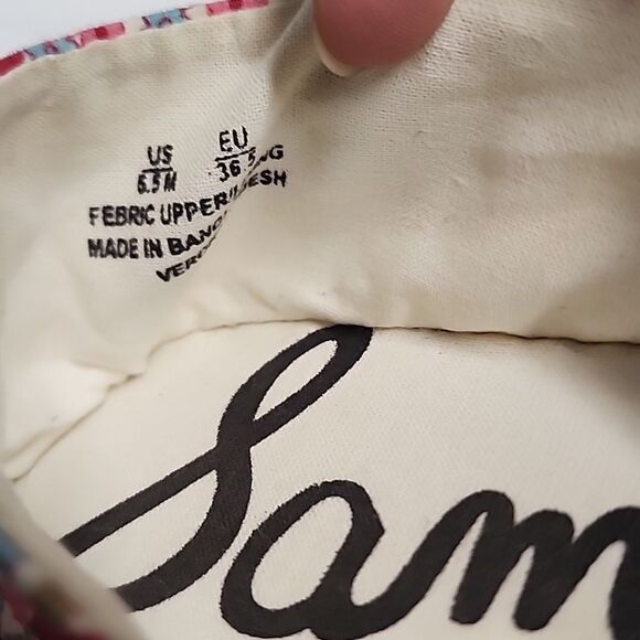 Sam Edelman Verona Foral Print Espadrille Slip On Flats size 6.5 - Picture 7 of 9